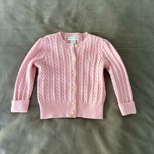 Ralph Lauren 12M Pink Cable Knit Sweater